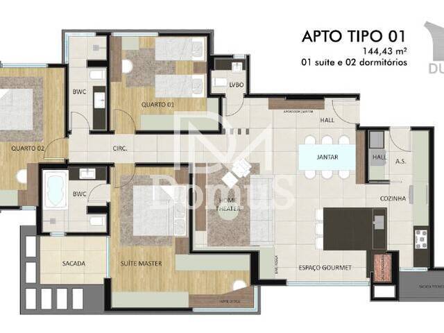 #839 - Apartamento para Venda em Toledo - PR - 3